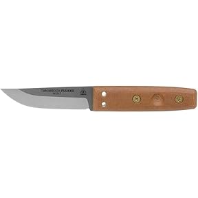 TOPS Knives Tanimboca Puukko Fixed Blade with Rocky Mountain Tread Handle by TOPS Knives - American Made
