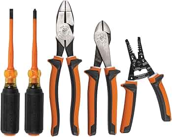 Klein Tools 94130 1000V Insulated 5-Piece Screwdriver and Plier Set by Klein Tools - American Made
