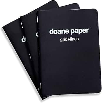 Doane Paper Grid Plus Lines Large Utility Notebook by Doane Paper - American Made