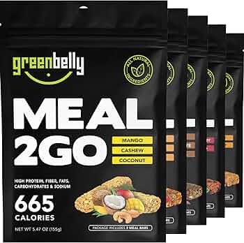 Greenbelly Backpacking Meal Bars 24-Pack Variety Box by Greenbelly Meals - American Made