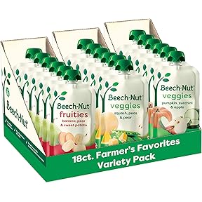 Beech-Nut Naturals Baby Food Jars, Fruit Variety Pack (12ct) by Beech-Nut - American Made