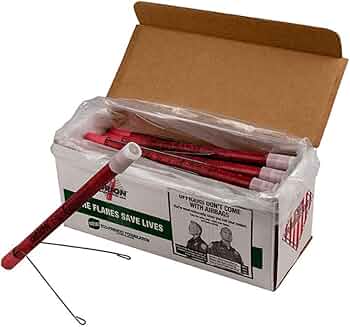 Orion Road Safety Flare 36-Pack Waxed 20 Minute with Stand by Orion Safety Products - American Made