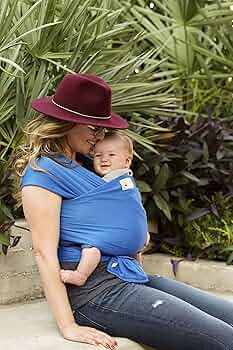 Beachfront Baby Everyday Wrap Carrier Marina Blue Repreve Recycled by Beachfront Baby - American Made