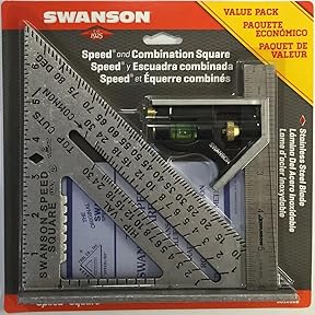 Swanson Tool Speed Square and Combination Square Value Pack by Swanson Tool - American Made