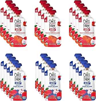 Once Upon a Farm Organic Baby Blends Variety Pack (24ct) by Once Upon a Farm - American Made