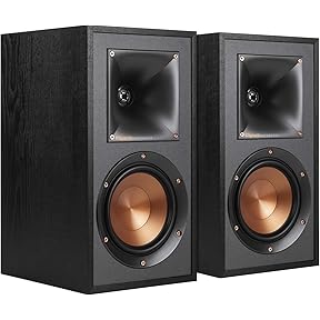 Klipsch The Fives Powered Bookshelf Speakers Matte Black by Klipsch - American Made