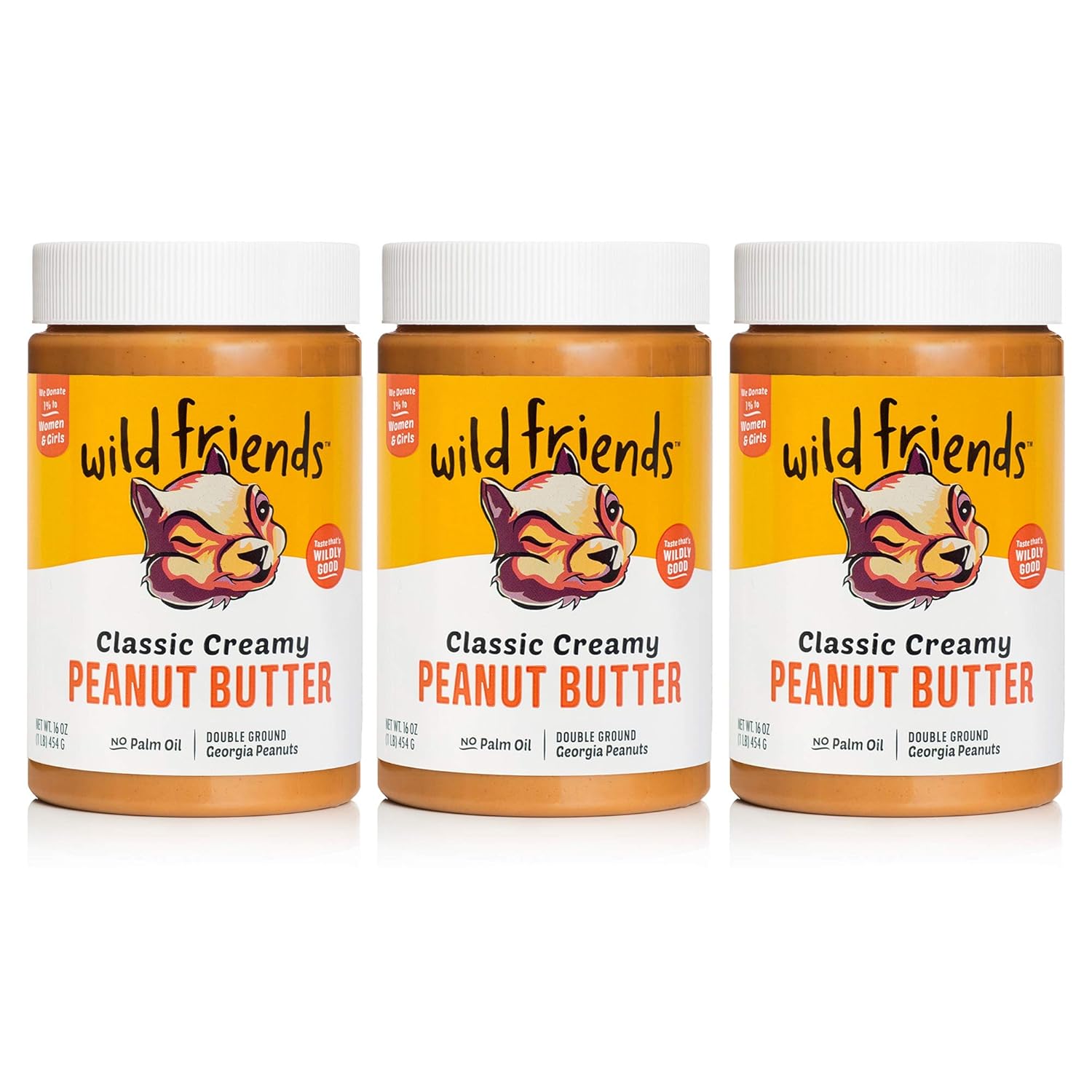 Wild Friends Foods Classic Creamy Peanut Butter 3-Pack by Wild Friends Foods - American Made