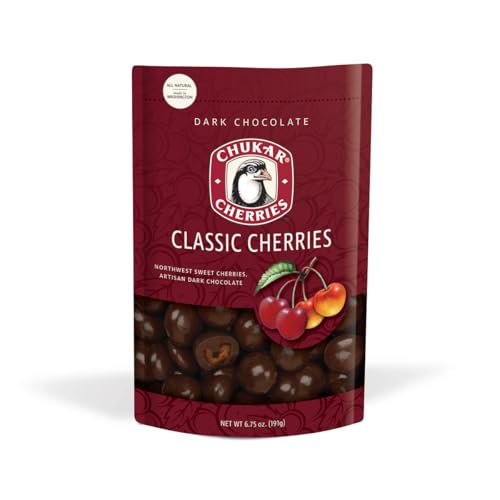 Chukar Cherries Classic Dark Chocolate Cherries Pack of 2 by Chukar Cherries - American Made