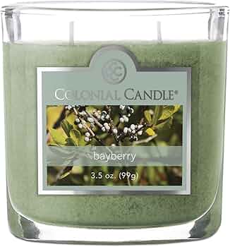 Colonial Candle Bayberry Scented Jar Candle 2 Wick 3.5oz by Colonial Candle - American Made