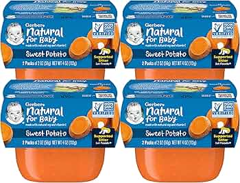 Gerber Natural 1st Foods Sweet Potato Puree 16-Pack by Gerber - American Made