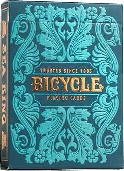 Bicycle Sea King Playing Cards Blue Poker Deck Premium Collectible by United States Playing Card Company - American Made