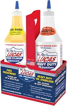 Lucas Oil Combo Pack - Oil Stabilizer + Upper Cylinder Lubricant by Lucas Oil - American Made