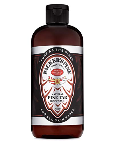 Packer's Pine Tar Body Wash for Men & Women | Soothing Pine Tar Shower Gel for Psoriasis, Eczema & Itchy Skin by Packer's Pine - American Made