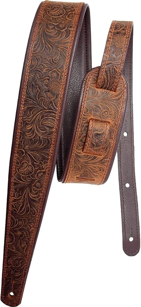 LM Products Woven Guitar Strap with Leather Ends by LM Products - American Made