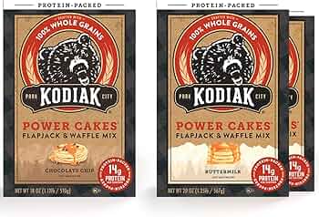 Kodiak Cakes Power Cakes Variety Pack, Buttermilk + Chocolate Chip by Kodiak Cakes - American Made