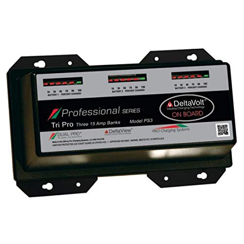Dual Pro PS3 Professional Series Onboard Marine Battery Charger â€” 45A 3-Bank 12V/24V/36V by Dual Pro - American Made