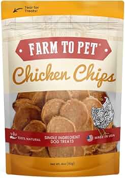 Farm to Pet Chicken Chips Dog Treats by Farm to Pet - American Made