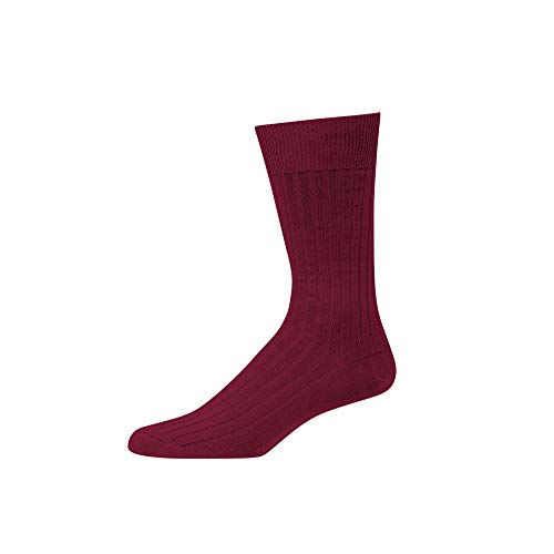 Boardroom Socks Men's Dress Socks, Burgundy by Boardroom Socks - American Made