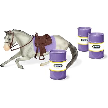 Breyer Freedom Series Horse & English Rider Set Jet & Charlotte 1:12 Scale Model 61145 by Breyer - American Made