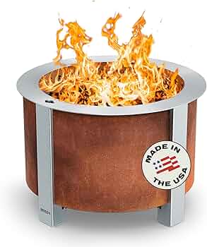 Breeo X Series 19 Smokeless Fire Pit Corten Steel by Breeo - American Made