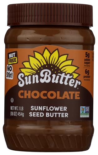 SunButter Chocolate Sunflower Butter 16 oz by SunButter - American Made