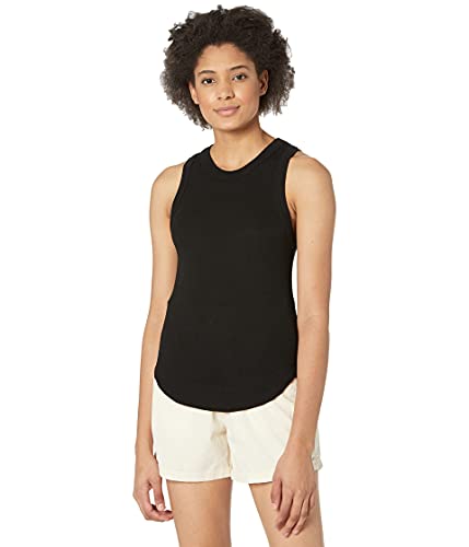 LAmade Aida 2X1 Modal Stretch Rib Racer Front Tank Black SM by LAmade - American Made