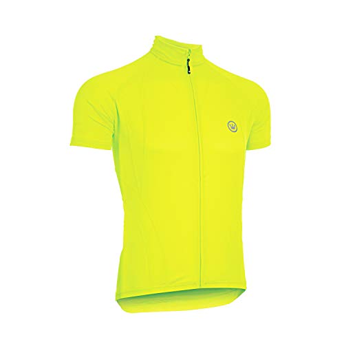 CANARI Men's Optic Nova Short Sleeve Cycling Jersey, Killer Yellow, Small by Canari - American Made