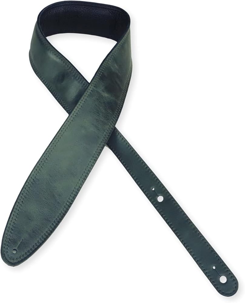 LM Products Leather Guitar Strap Tan 3-Inch Wide by LM Products - American Made