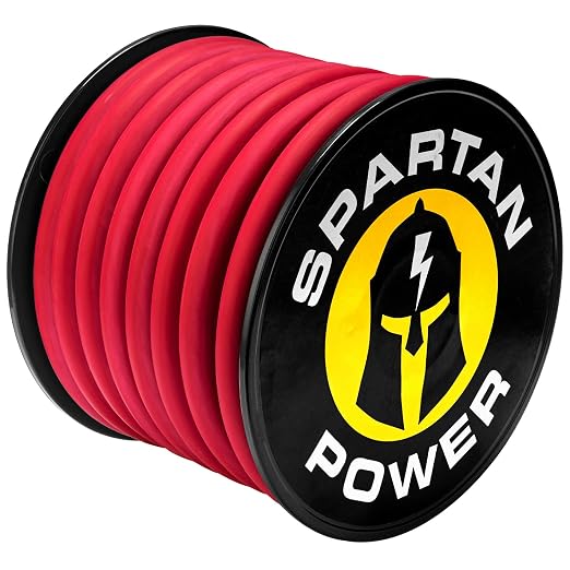Spartan Power 1/0 AWG Welding Lead and Battery Cable 25 Foot by Spartan Power - American Made