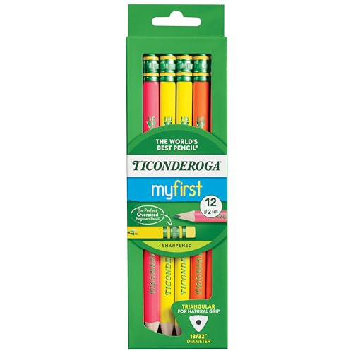 Ticonderoga Tri-Write Pencils Pre-Sharpened Dozen by Ticonderoga - American Made