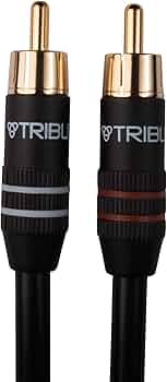 Tributaries Series 2a Single-Ended RCA Audio Cable 1 Meter Pair by Tributaries - American Made