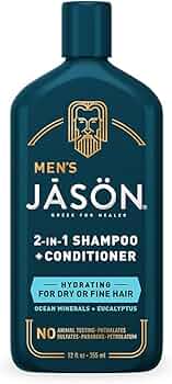Jason Natural Men's 2-in-1 Shampoo and Conditioner by Jason Natural - American Made