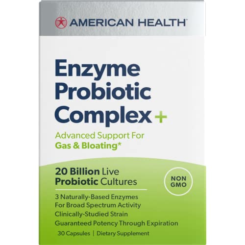 American Health Enzyme Probiotic Complex Plus 20 Billion Microorganisms 30 Capsules by American Health - American Made