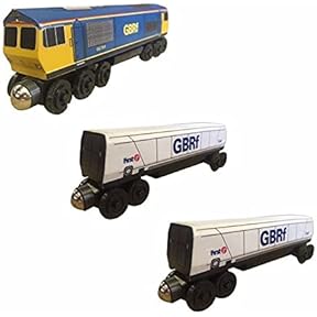 Whittle Shortline Railroad EWS 3-Car Wooden Train Set by Whittle Shortline Railroad - American Made