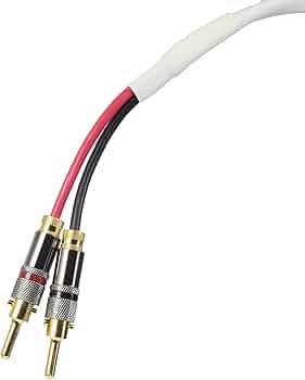 Blue Jeans Cable Ten White Speaker Cable with Welded Terminations, 4 Foot by Blue Jeans Cable - American Made