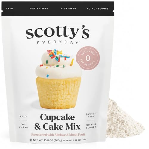 Scotty’s Everyday Cupcake & Cake Mix – Gluten-Free, 0g Net Carb by Scotty's - American Made