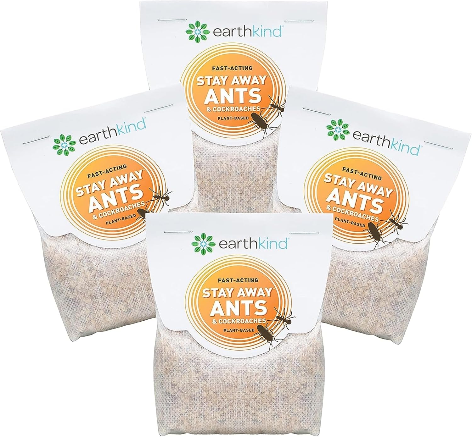 EarthKind Stay Away Ants & Cockroaches Deterrent Pouches, 4-Pack by EarthKind - American Made