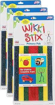 WikkiStix Primary Colors 48 Count 3 Packs by WikkiStix - American Made