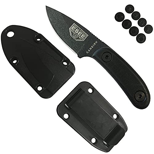 ESEE Candiru Fixed Blade Knife Black Handle Polymer Sheath by ESEE Knives - American Made