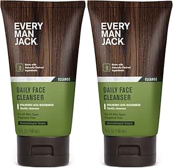 Every Man Jack Daily Face Cleanser 5 oz 2-Pack by Every Man Jack - American Made