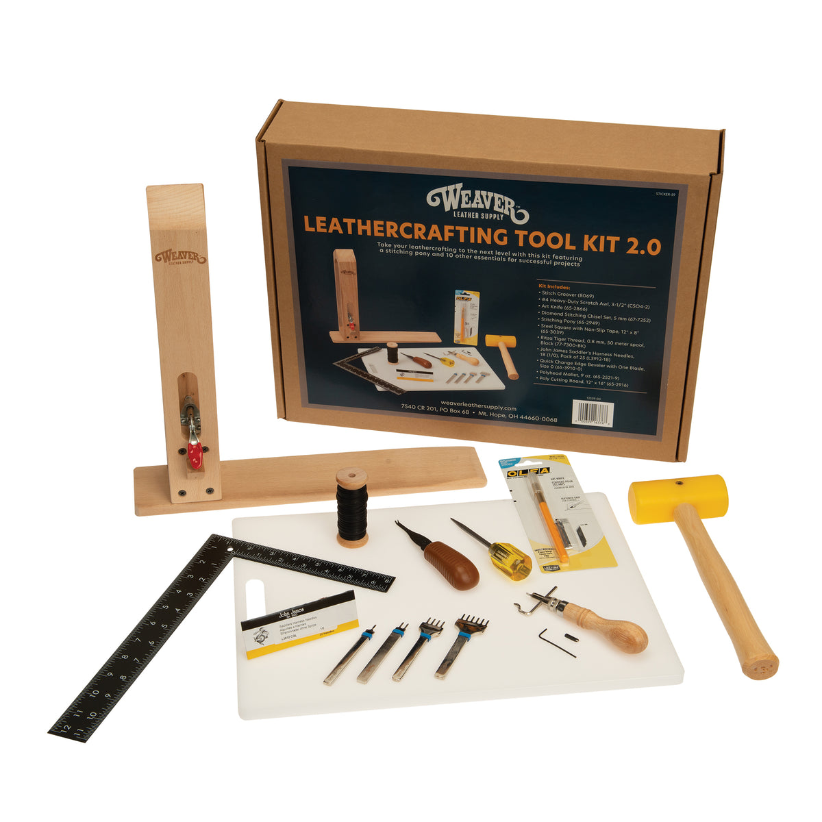 Weaver Leather Supply Leather Crafting Tool Kit 2.0 by Weaver Leather Supply - American Made