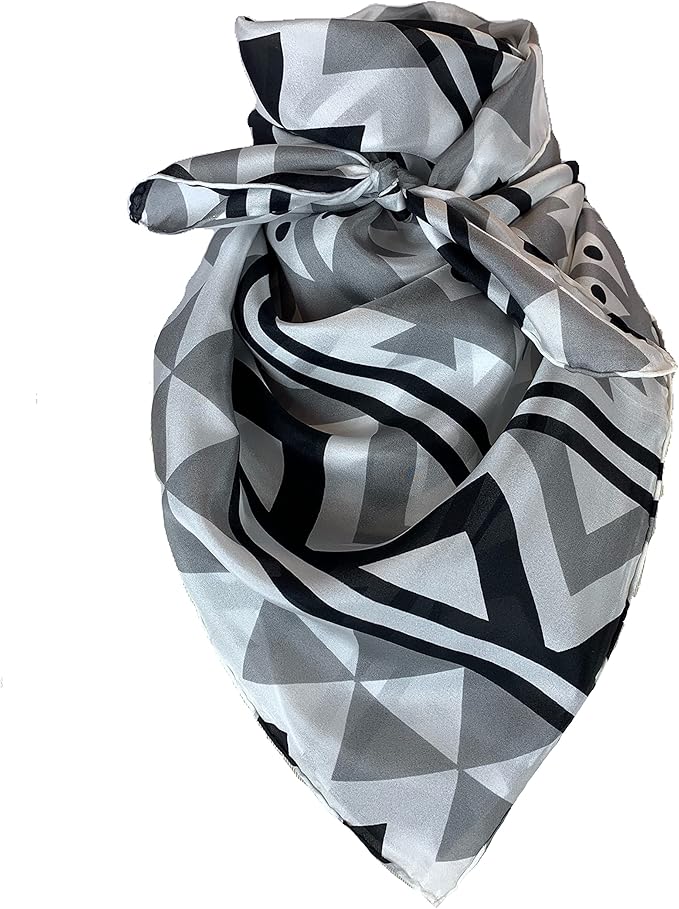 Wyoming Traders Southwest Cowboy Wild Rag 100% Silk Scarf Bandana 34.5 inch by Wyoming Traders - American Made