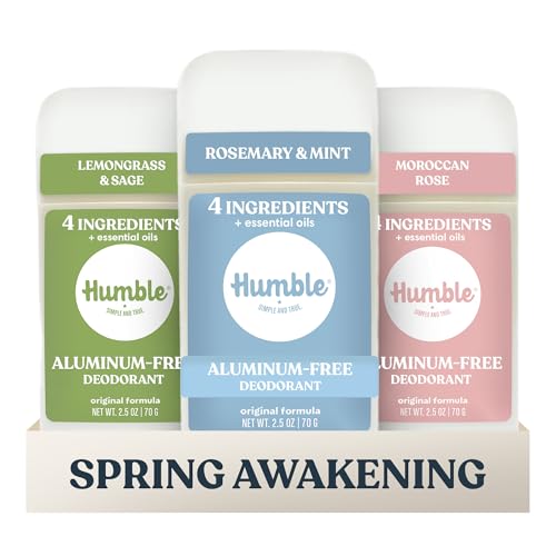 Humble Aluminum-Free Deodorant, Spring Awakening - 3 Pack by Humble Brands - American Made
