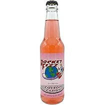 Rocket Fizz Cotton Candy Soda 12oz Glass Bottle by Rocket Fizz - American Made