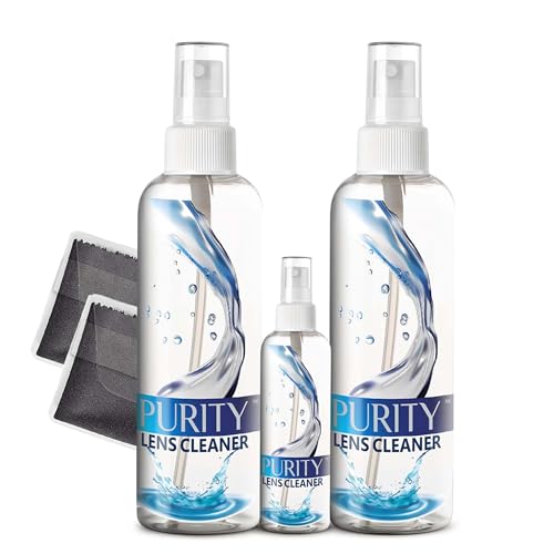 Purity Eyeglass Lens Cleaner Kit - 2 x 8oz and 1 x 2oz Lens Cleaner by Purity Lens Cleaner - American Made
