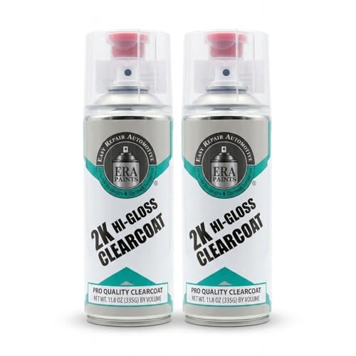 ERA Paints 2K High Gloss Clear Coat Spray/Aerosol Can – Professional Quality & Finish - Easy to Use – Best Val by ERA Paints - American Made