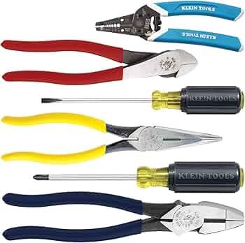 Klein Tools 80080 Electrician's Hand Tool Kit 6-Piece by Klein Tools - American Made