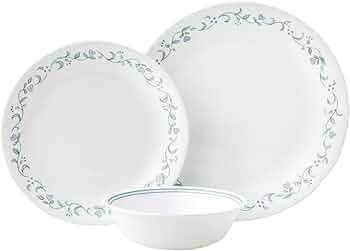 Corelle Vitrelle 12-Piece Service for 4 Dinnerware Set Country Cottage by Corelle - American Made