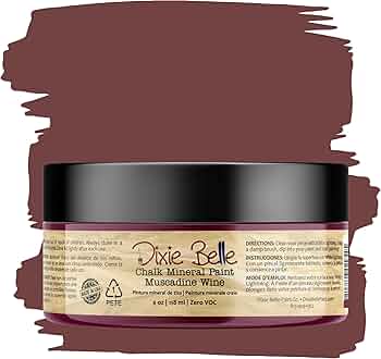 Dixie Belle Paint Chalk Finish Furniture Paint Muscadine Wine 4oz by Dixie Belle Paint - American Made