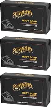 Suavecito Body and Hand Soap Bars Original 6oz 3-Pack by Suavecito - American Made